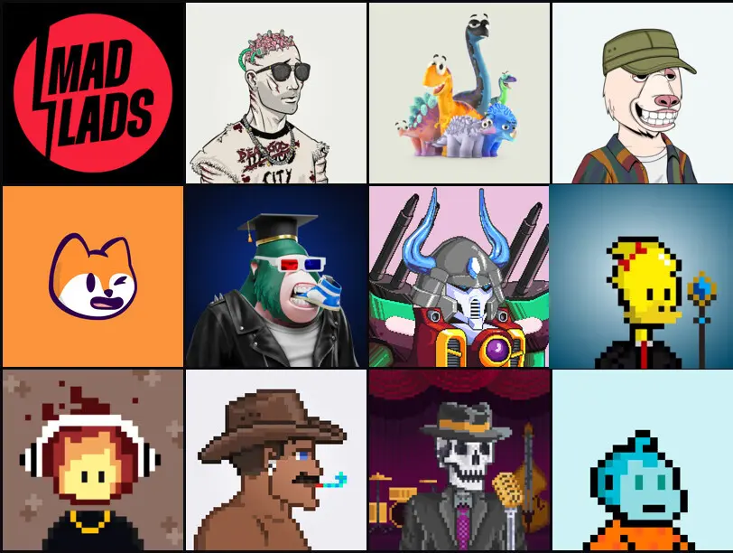 Curated collectible assets presented as a premium Artifacte marketplace collage.