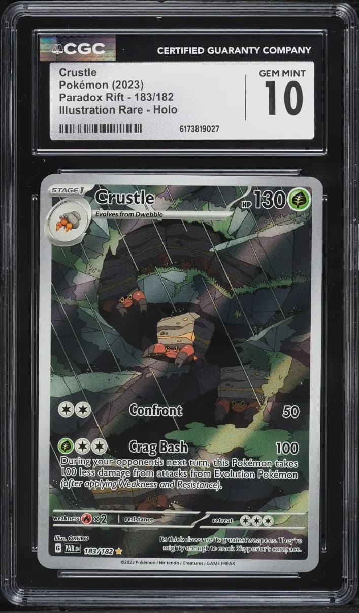 2023 Pokemon Scarlet & Violet Paradox Rift IR Crustle #183 CGC 10 GEM MINT Paradox Rift - PAR EN - English #183/182 CGC 10