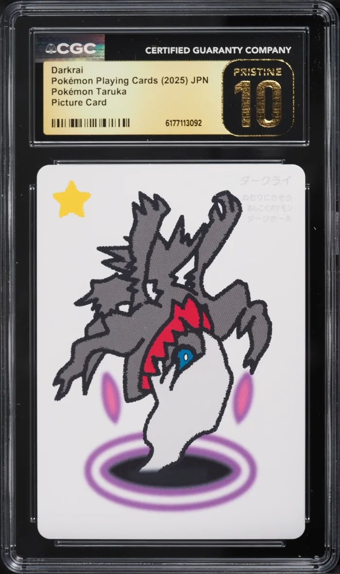 2025 Pokemon Japanese Playing Cards Taruka Picture Darkrai CGC 10 PRISTINE Pokémon Taruka (2025) - Japanese CGC 10